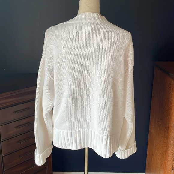 Vintage Chico’s White Knit Cardigan Sweater Size 3 (Size XL) - Picture 4 of 7